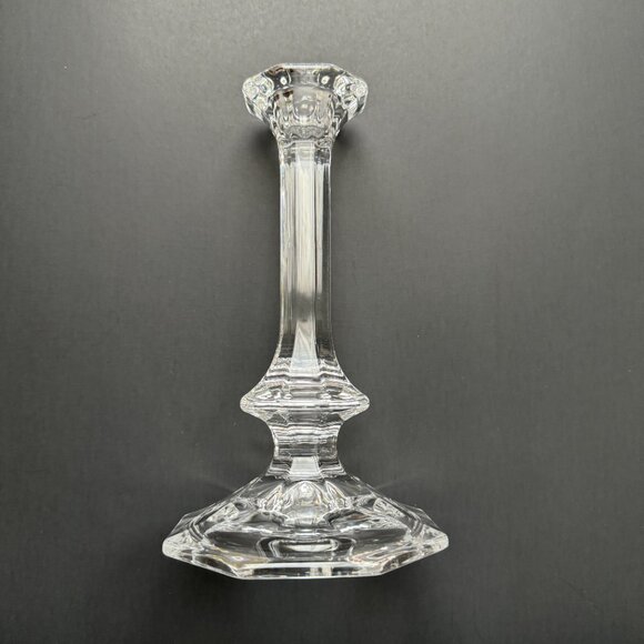 Crystal Candlestick Holder 8 Inch Tall - Picture 1 of 15